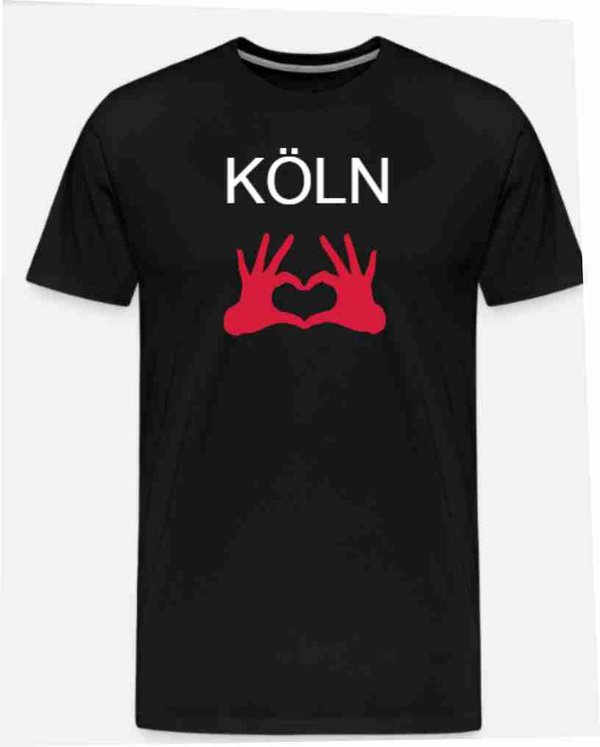 T -Shirt schwarz mit Schriftzug Köln günstig online kaufen